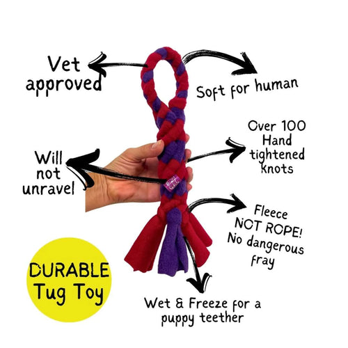 3-in-1 Enrichment Tube — Tug Toy, Treat Dispenser & Snuffle Ball for Dogs