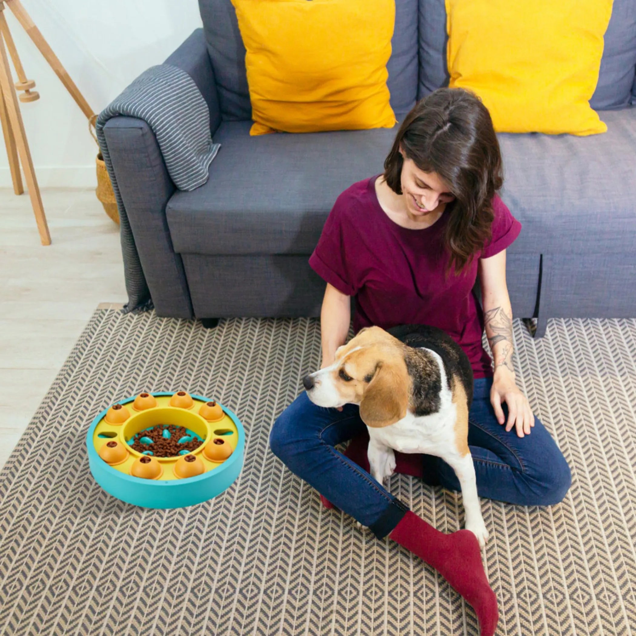 Dog Puzzle Food Feeder Slow Feeding Bowl — Interactive IQ Enrichment for All Dogs