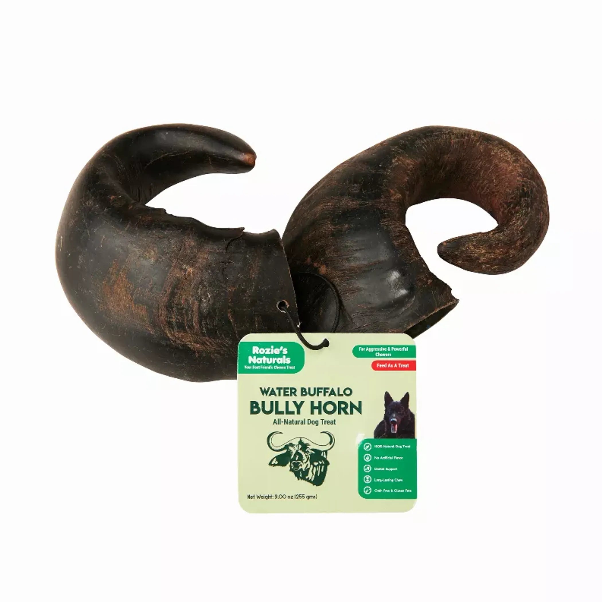 Water Buffalo Horn Chews — Long-Lasting Natural Dental Chew for Aggressive Chewers