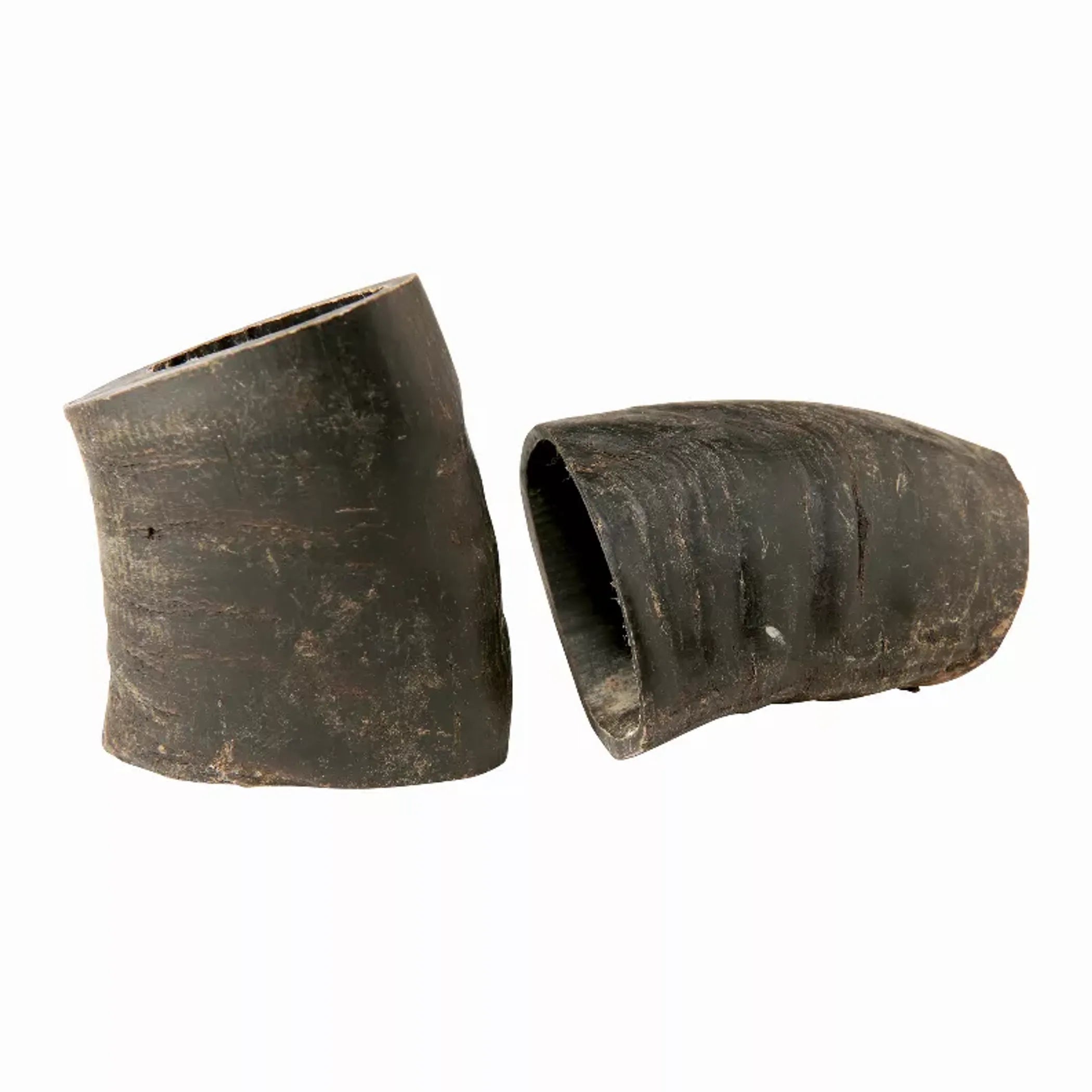 Water Buffalo Horn Tuffie Chews — Natural Sections for Aggressive Chewers