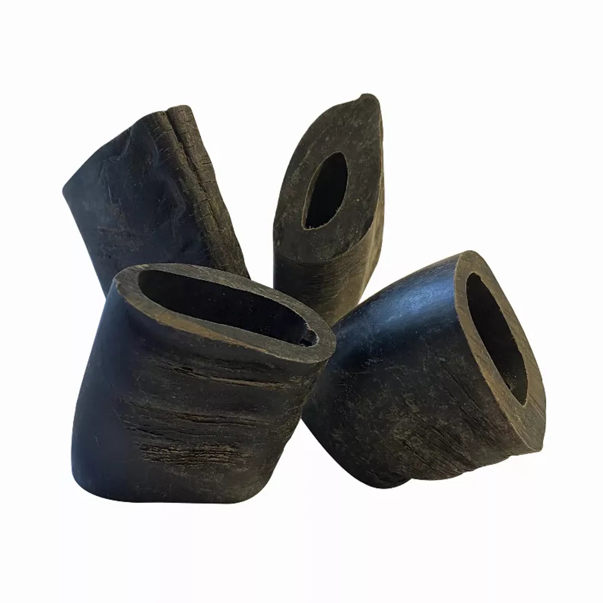 Water Buffalo Horn Tuffie Chews — Natural Sections for Aggressive Chewers