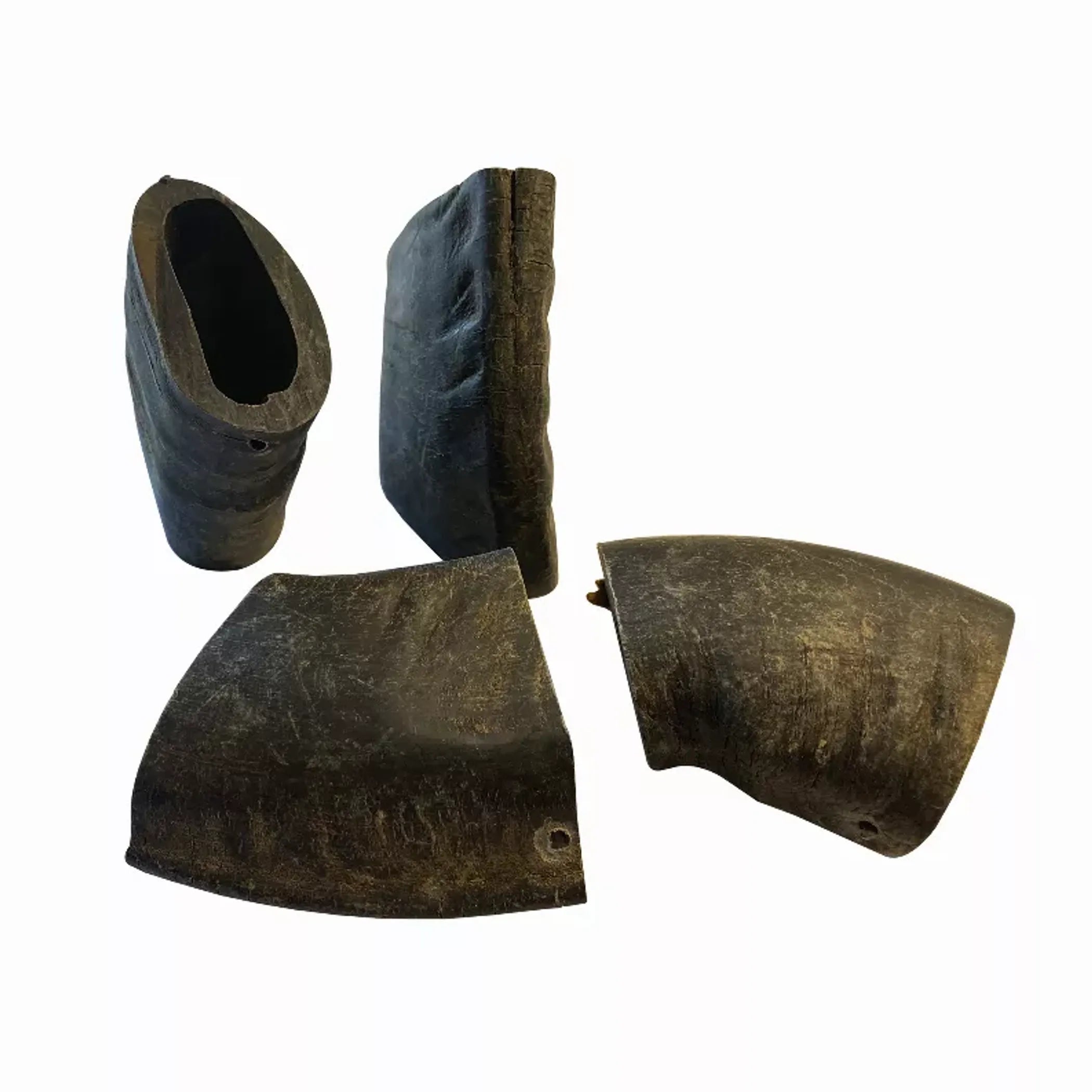 Water Buffalo Horn Tuffie Chews — Natural Sections for Aggressive Chewers