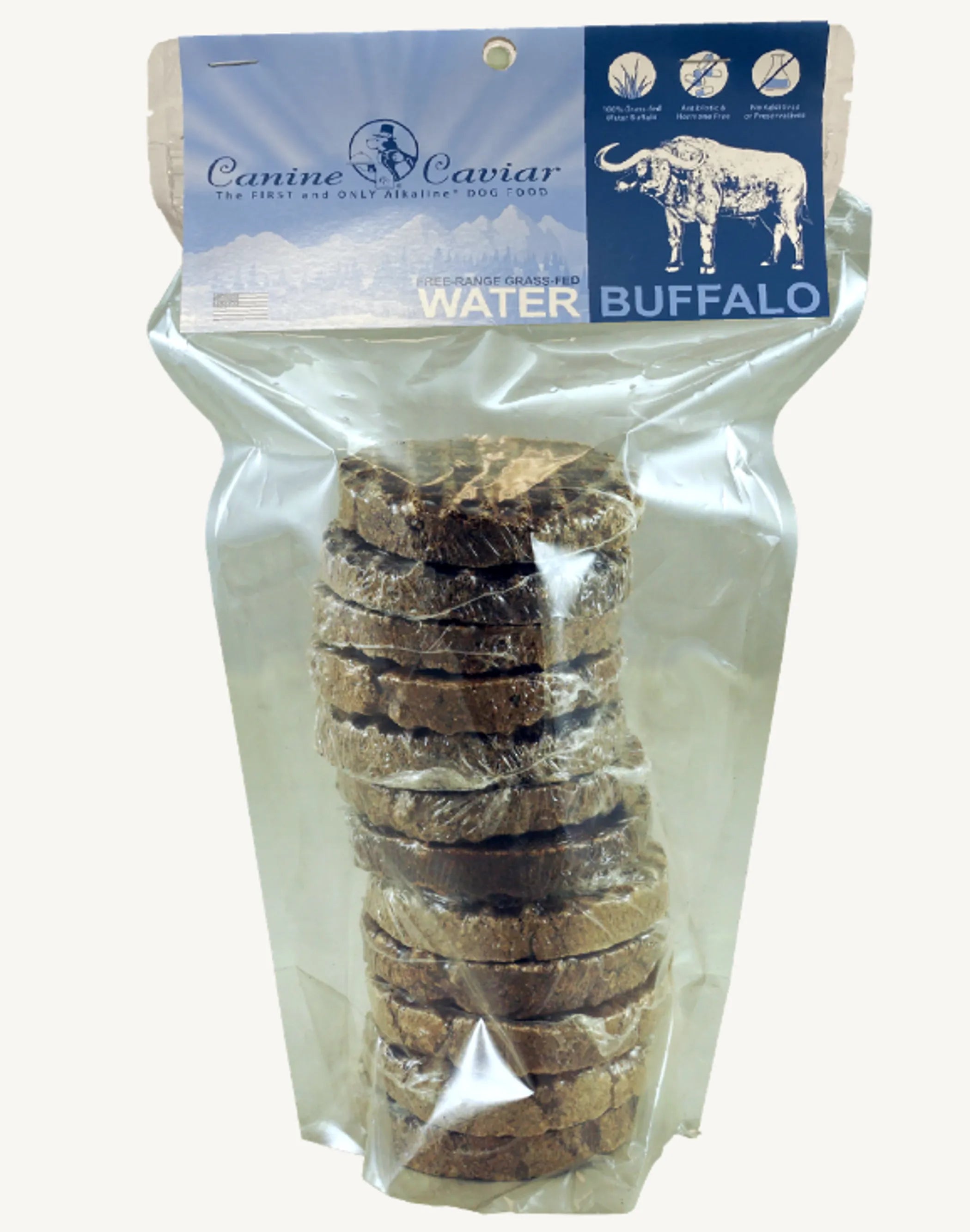 Canine Caviar Cold Pressed Buffalo Tripe Patties — Freeze-Dried Raw Alternative