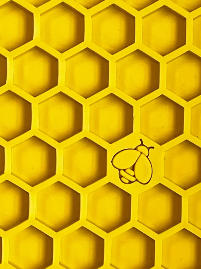 SodaPup Flower Power & Honeycomb eMat Lick Mat Bundle — Calming Enrichment for Small Dogs