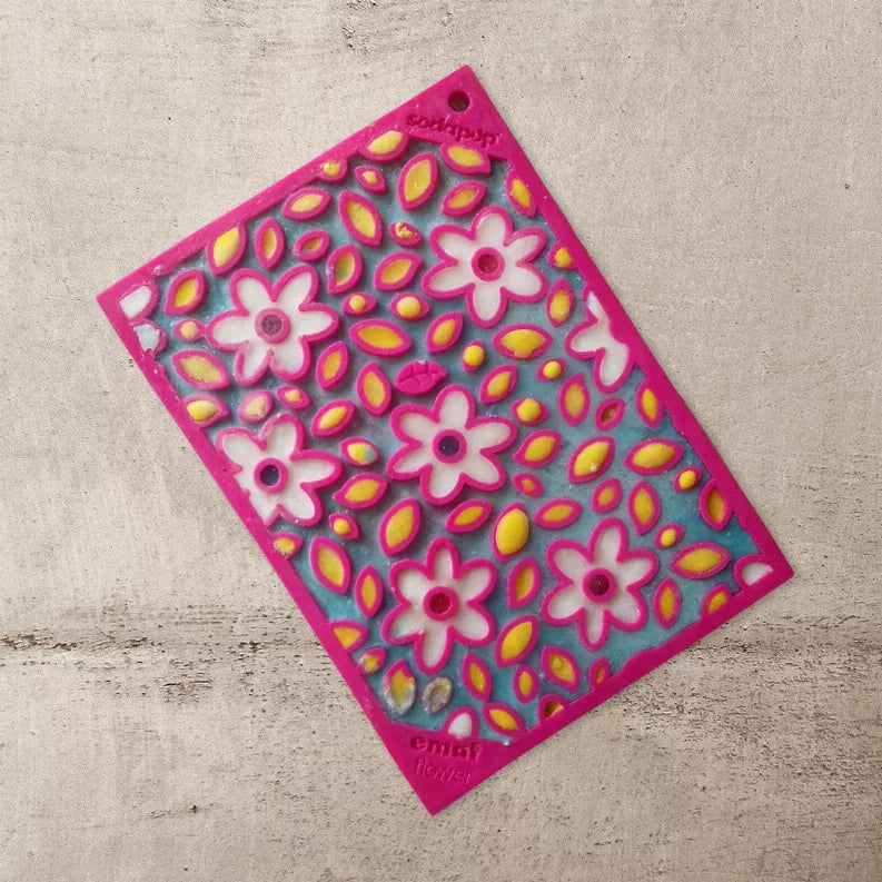 SodaPup Flower Power & Honeycomb eMat Lick Mat Bundle — Calming Enrichment for Small Dogs