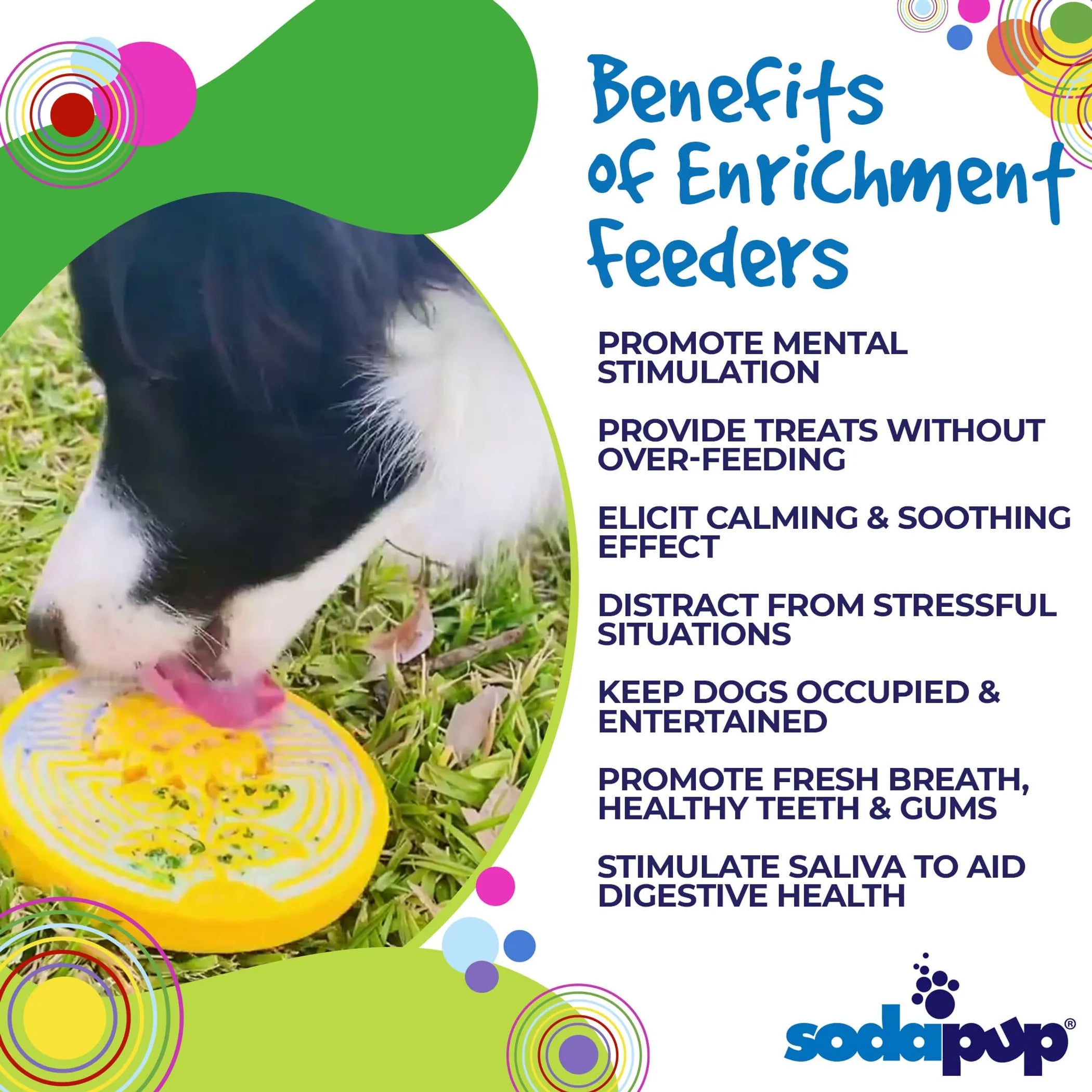 SodaPup Earth Sunflower Nylon Lick Mat — Durable Enrichment Snacking Toy for Dogs