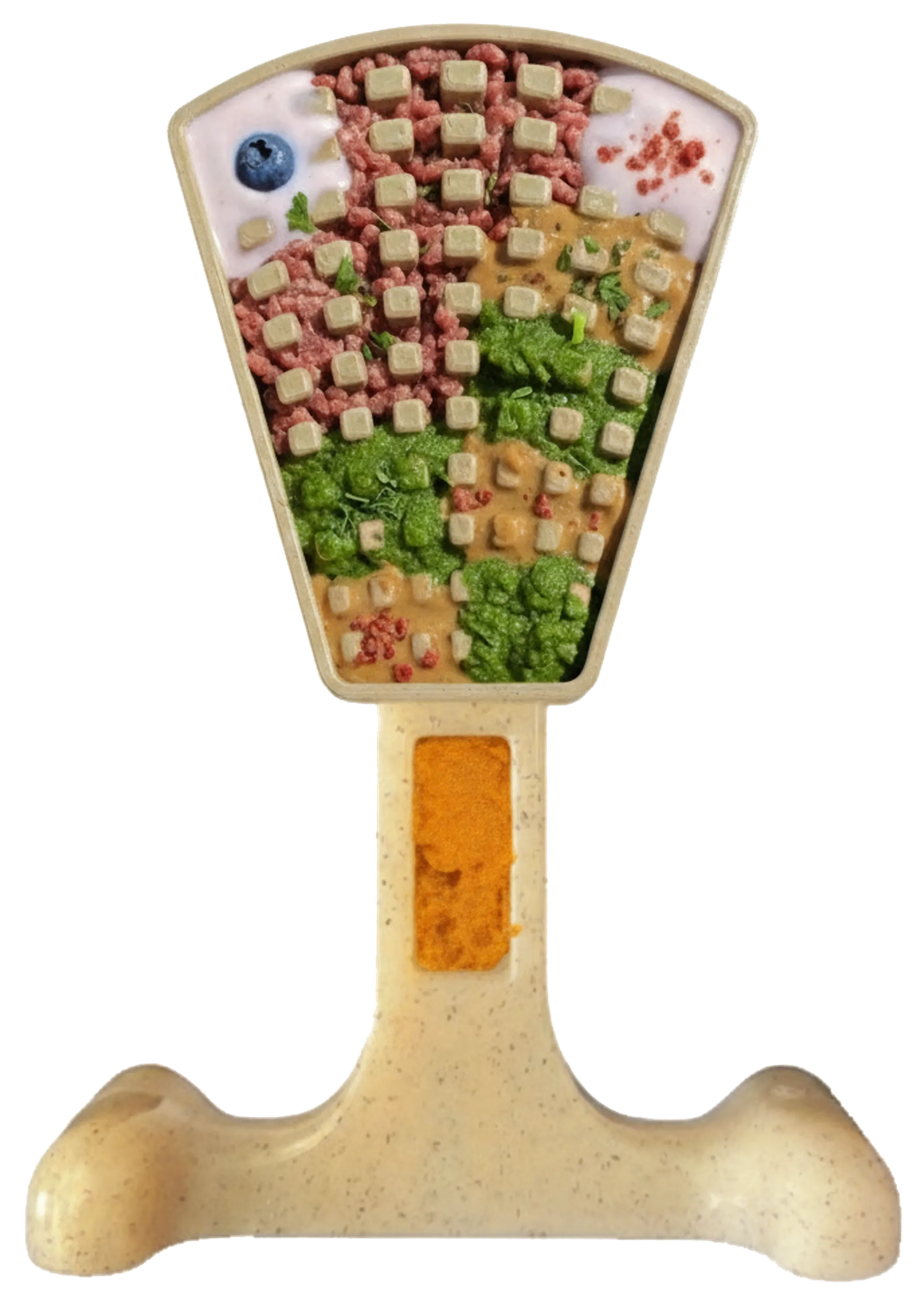SodaPup Waffle Tower 2-in-1 Nylon Chew & Enrichment Toy — For Aggressive Chewers