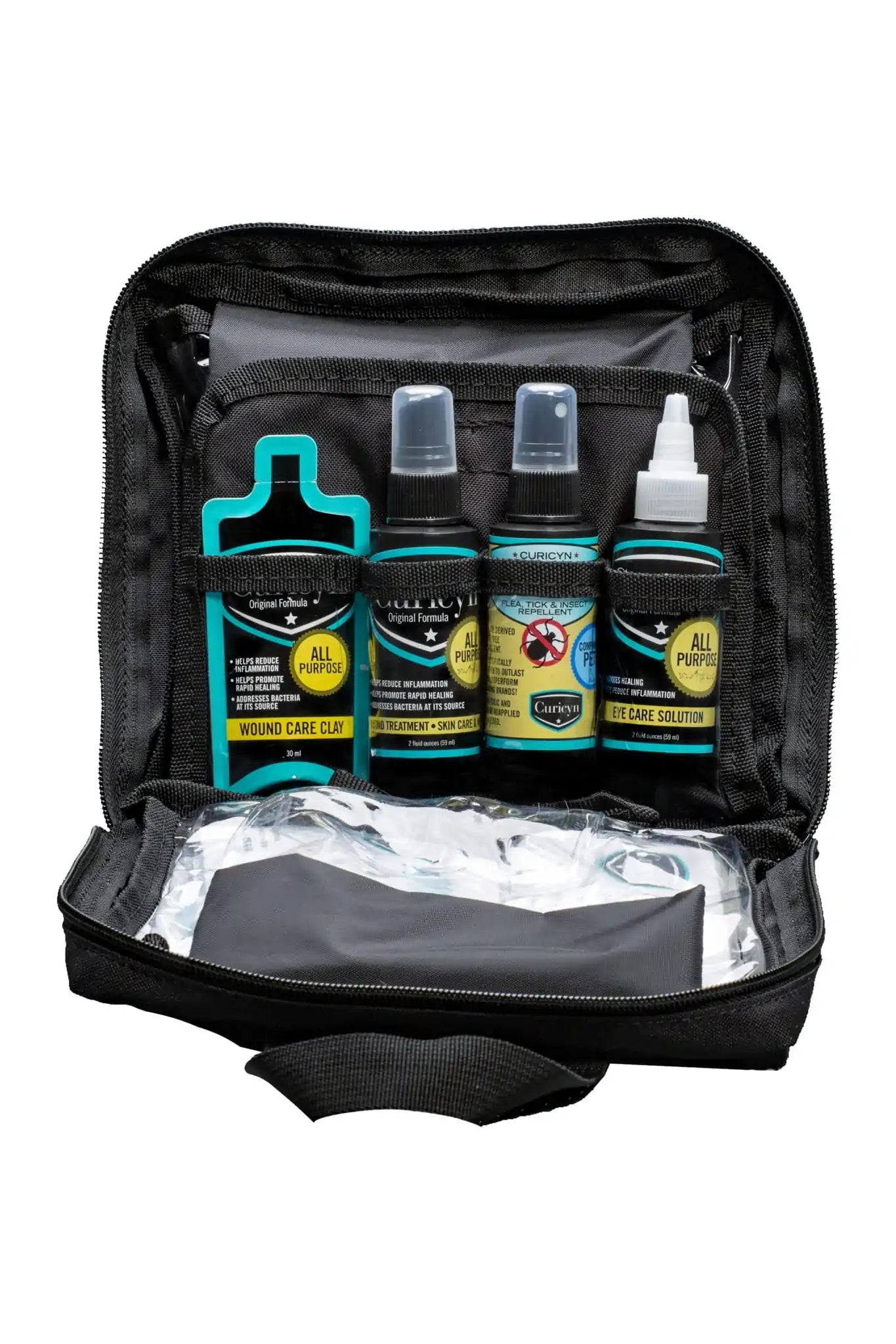 Curicyn Pet Care Travel First Aid Kit for Dogs — 35-Piece Emergency Kit