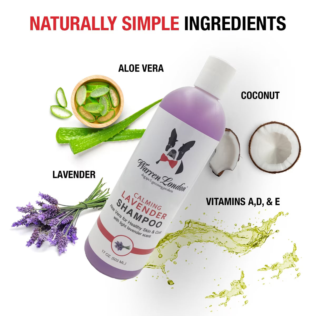 Warren London 2-in-1 Dog Shampoo & Conditioner — Professional Formula, 4 Options