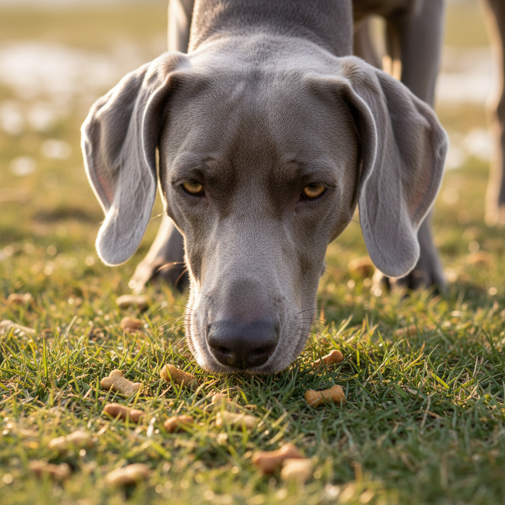Bowl-Free Challenge - Weimaraner