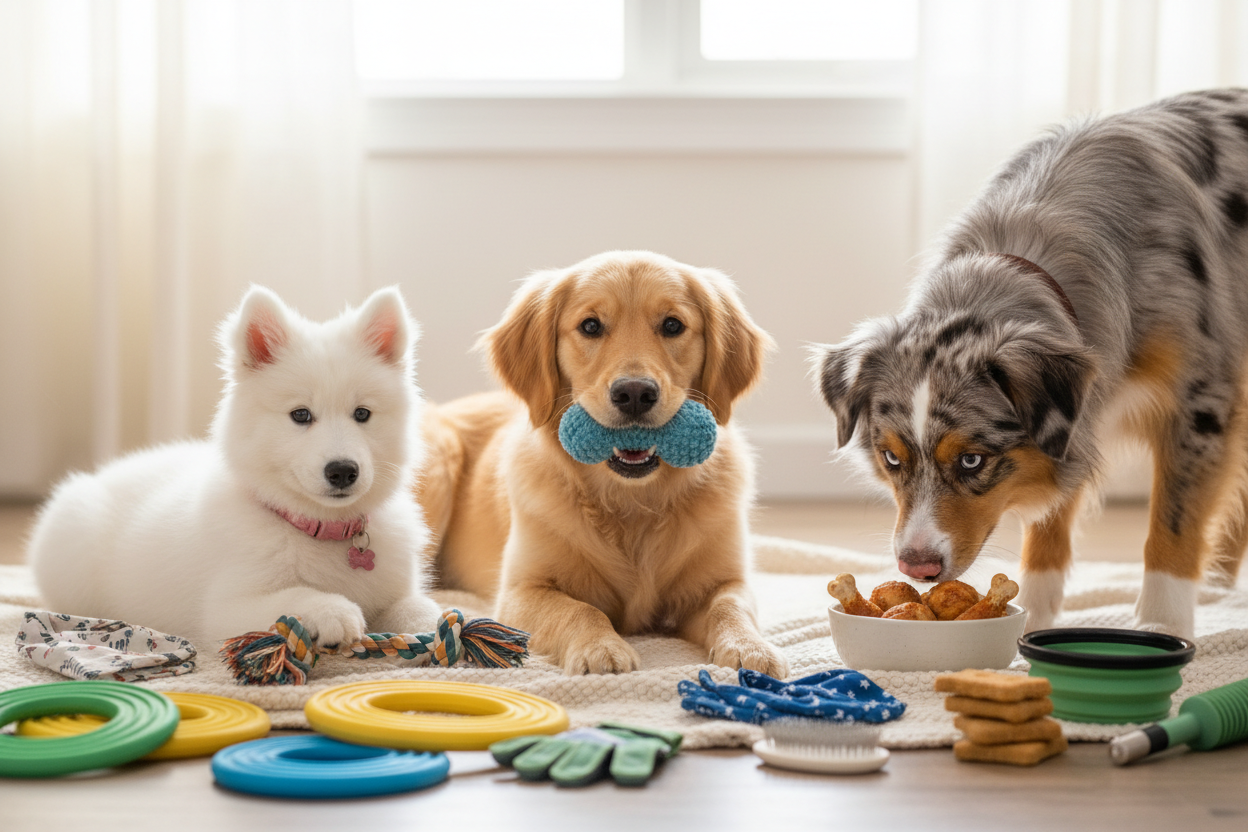 New Arrivals - Dogs with Products