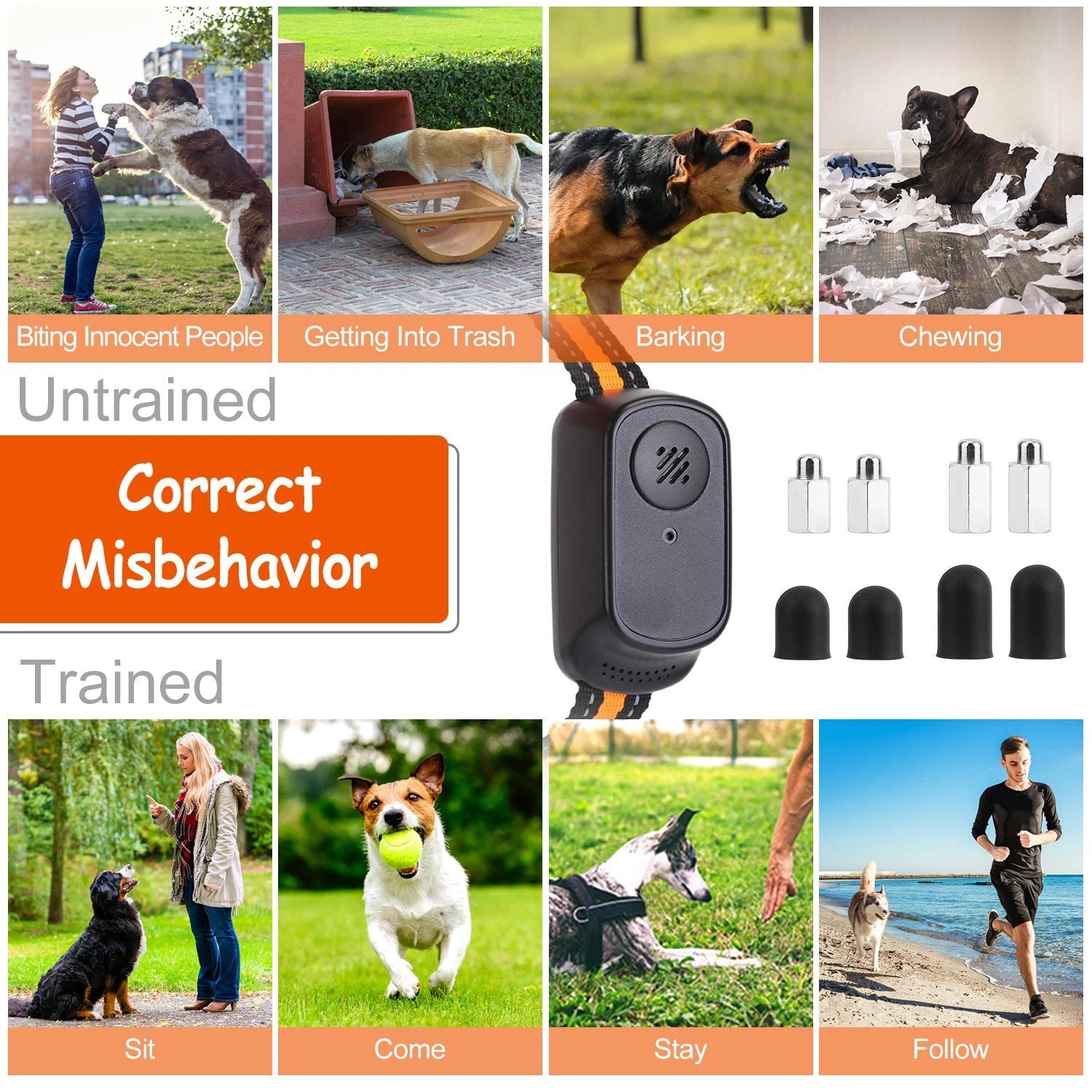 984FT Remote Dog Training Collar — Waterproof, Rechargeable, 3-Mode System