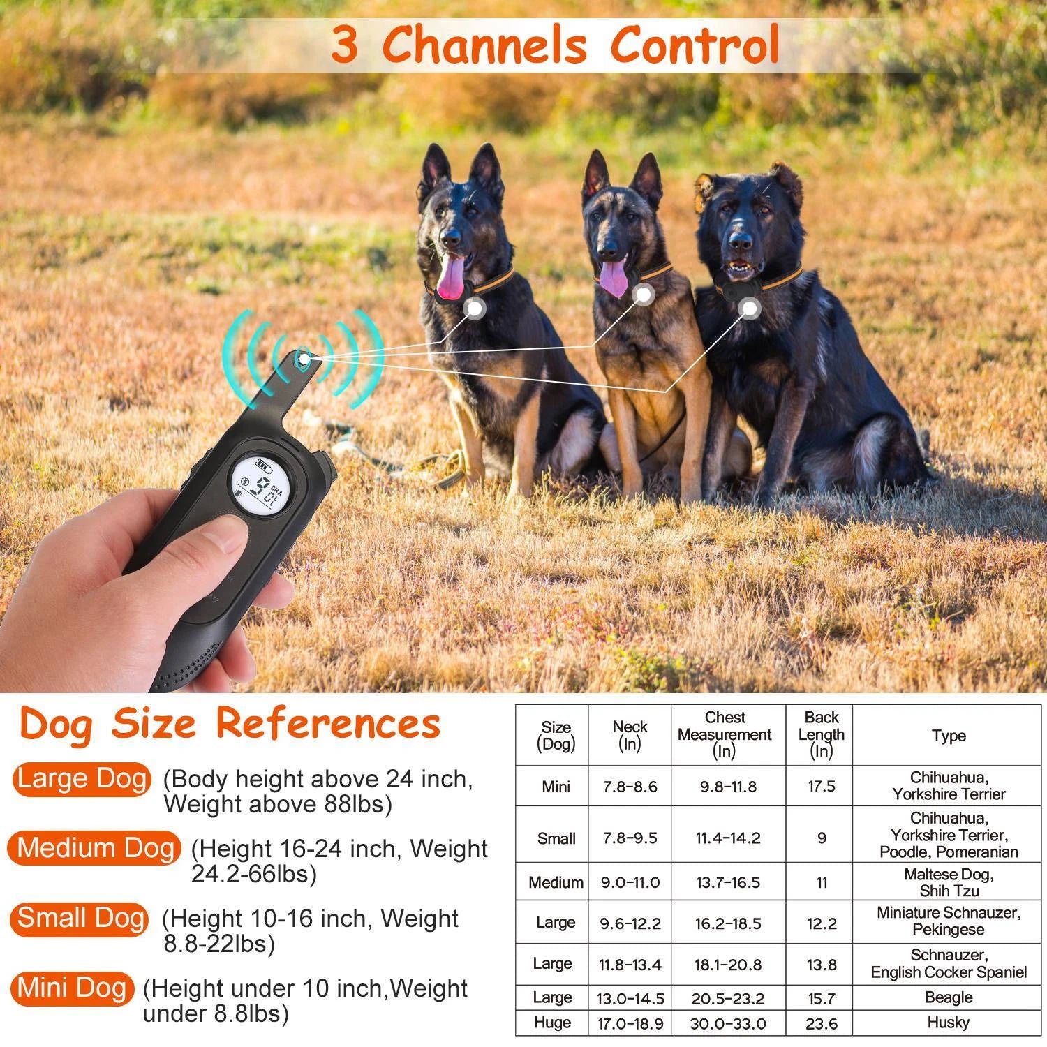 984FT Remote Dog Training Collar — Waterproof, Rechargeable, 3-Mode System