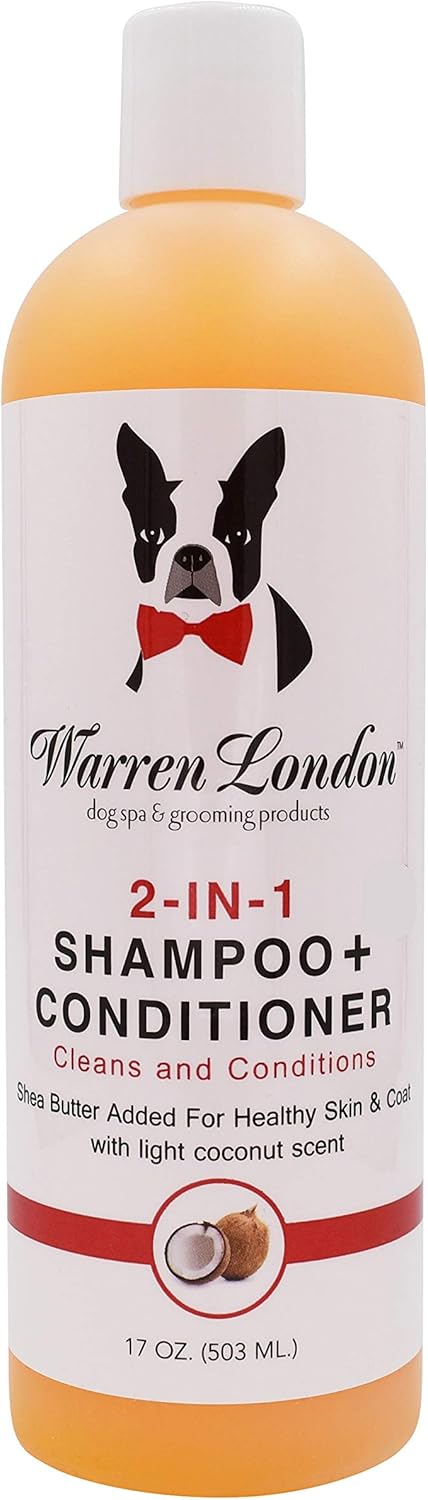 Warren London 2-in-1 Dog Shampoo & Conditioner — Professional Formula, 4 Options